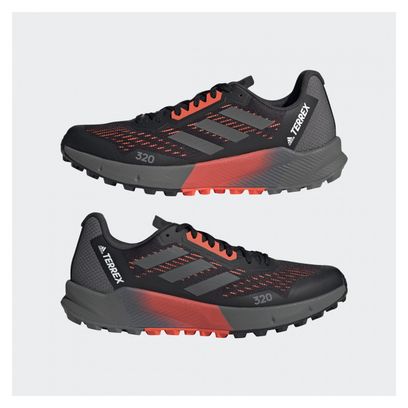 Adidas Terrex Agravic Flow 2 Trail Running Schuhe Schwarz Rot