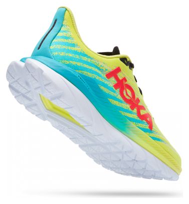 Hoka Mach 5 Running Shoes Yellow Blue Red