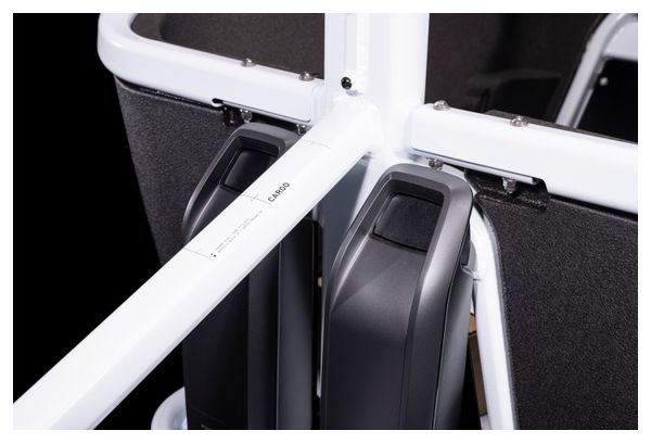 Cube Cargo Dual Hybrid 1000 Bicicleta eléctrica de carga Enviolo Cargo 1000 Wh 20/27.5'' Flash Blanco 2022