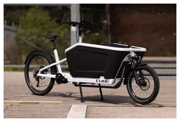 Cube Cargo Dual Hybrid 1000 Bicicleta eléctrica de carga Enviolo Cargo 1000 Wh 20/27.5'' Flash Blanco 2022