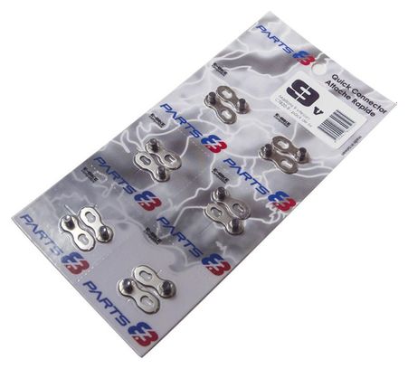 Pack of 6 Quick Hitches Parts 8.3 10 Speeds Silver