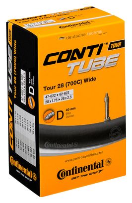 Continental Tour 28'' (700C) Wide Standard Tube Dunlop 40 mm