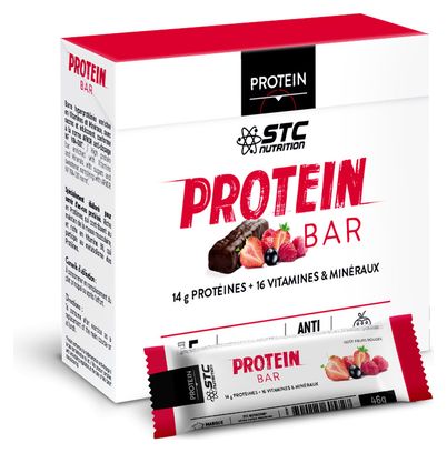 Barres Protéinées STC Nutrition Protein Bar 5 x 45g red fruits