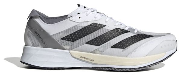 adidas running adizero Adios 7 White Grey Men's Shoes
