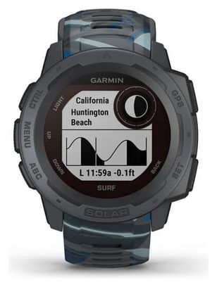 Garmin Instinct Solar - Surf Edition GPS Watch Pipeline Grey