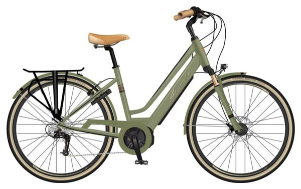Vélo de Ville Électrique Granville E-Smooth 20 Shimano Altus 7V 400 Wh 700 mm Vert Olive 2022