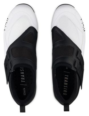 Zapatillas de triatlón Fizik Transiro Powerstrap R4 negras / blancas