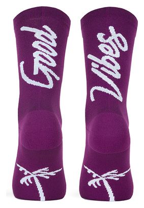 Pacific and Co Good Vibes Purple Socks