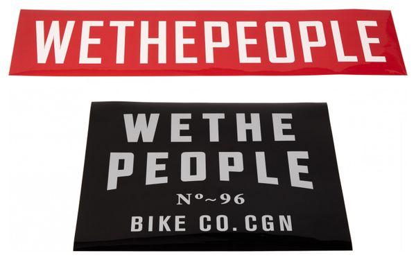 WeThePeople Ramp stickers Zwart &amp; Rood