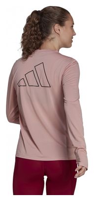 Maillot manches longues adidas Run It Rose Femme