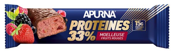 APURNA Barre Hyperprotéinée Chocolat-Red Fruits 45g