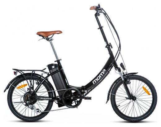 Moma Bikes Bicicleta Electrica, Plegable, Urbana EBIKE-20 .2', Alu. SHIMANO 7V Bat. Ion Litio 36V 16Ah