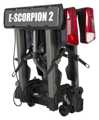 Buzz Rack E-Scorpion 2 Towbar Bike Rack 13 Pins - 2 (E-Bikes Compatible) Bikes Black 