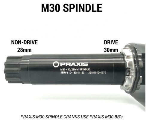 Praxis Works M30 T47 68 / 73mm Road / MTB Screw-in Case