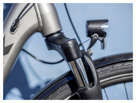 Vélo de Ville Électrique Trek Verve+ 2 Lowstep Shimano Altus 9V 300wh Matt Gunmetal 2020