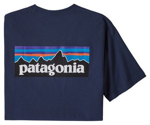 T-Shirt mit kurzen Ärmeln Patagonia P-6 Logo Responsibili-Tee Blue Men