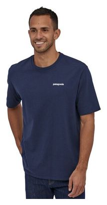 Short Sleeves Tee Shirt Patagonia P-6 Logo Responsibili-Tee Blue Men