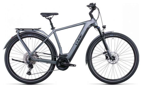 Vélo de Ville Électrique Cube Kathmandu Hybrid Pro 625 Shimano Deore 11V 625 Wh 700 mm Gris Flash 2022