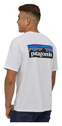 T-Shirt a maniche corte Patagonia P-6 Logo Responsibili-Tee Bianco Uomo