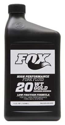 FOX RACING SHOX Aceite 32 oz 20 WT Oro 025-03-010