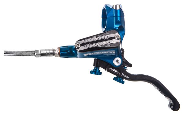 Hope Tech 3 V4 Brakeset - Braided hose Blue