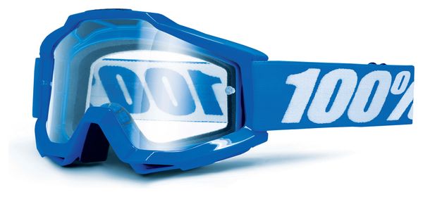 100% Masque ACCURI OTG (Porteur de Lunettes) Bleu Ecran Transparent