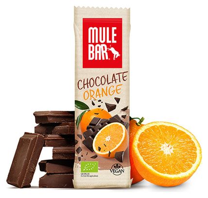 MuleBar Organic & Vegan Energy Bar Chocolate Orange 40 g