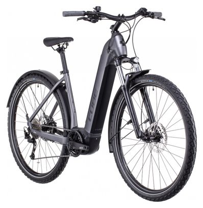 Cube Nuride Hybrid Performance 625 Allroad Bicicleta eléctrica híbrida de fácil acceso Shimano Alivio 9S 625 Wh 700 mm Gris grafito 2022