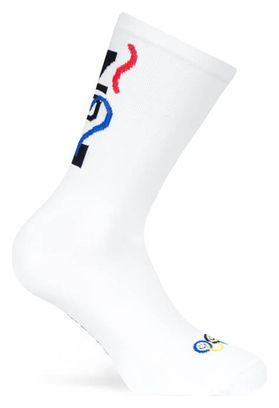 Chaussettes Pacific and Co Fun Run Blanc