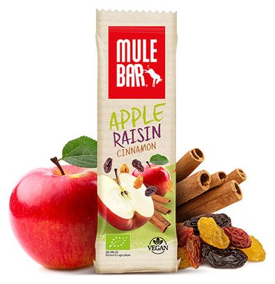 MuleBar Organic & Vegan Energy Bar Apple Raisin Cinnamon 40 g
