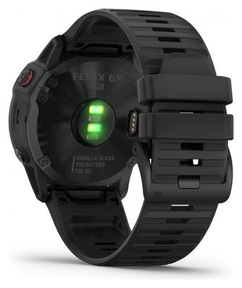Montre GPS Garmin fenix 6X Pro Noir avec Bracelet Noir
