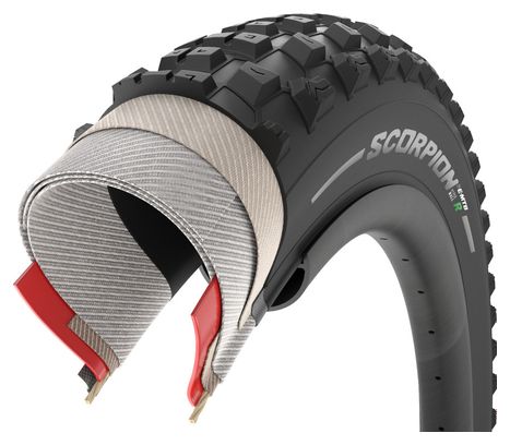 Pneu Pirelli Scorpion E-MTB R 27.5'' Tubeless Ready Souple SmartGrip HyperWall