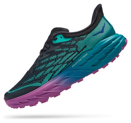 Chaussures Trail Running Hoka Speedgoat 5 Bleu Vert Violet