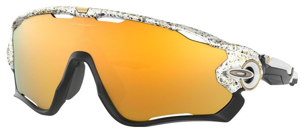Oakley Sunglasses Jawbreaker Metallic Splatter Collection / Splatter White / 24k Iridium / OO9290-4531