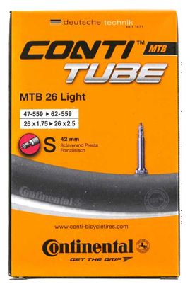 Tubo ligero MTB Continental - 26x1,75 26x2,50 Presta