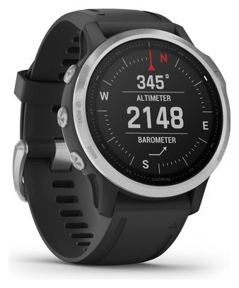 Garmin fenix 6S GPS Watch Silver with Black Band