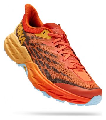 Hoka Speedgoat 5 Orange Trail Running Shoes