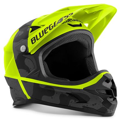 Blugrass Intox Full Face Helmet Fluo Yellow / Matte Camo 2021