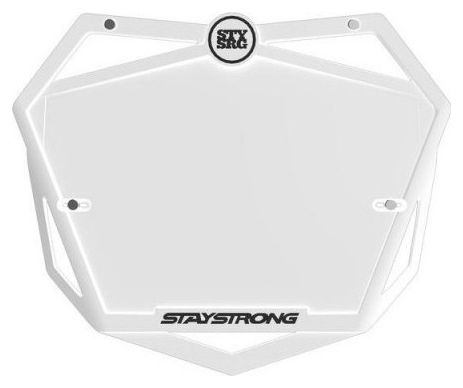 Portanumero BMX Stay Strong Pro bianco