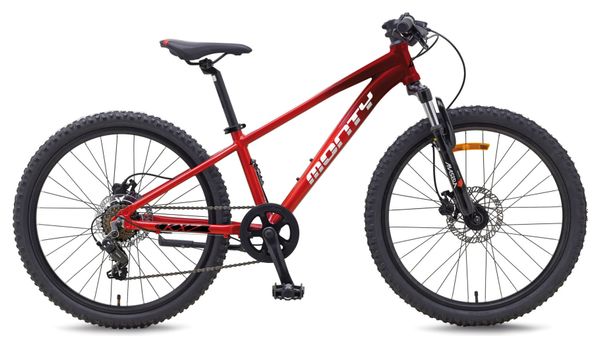 Bicicleta MTB Semi Rígida Monty Kids KX7D Shimano Altus/Tourney 7V 24'' Rojo 2021