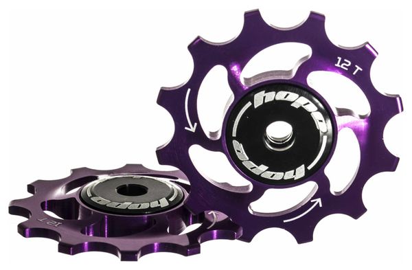 HOPE Pair of jockey wheels 12T/Sram 11 Speed Purple