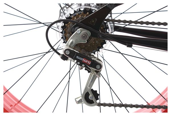 VTT Fatbike KS Cycling SNW2458 26'' Shimano Tourney 6V Noir Rouge