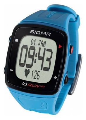 Sigma GPS ID Run HR Uhr Blau
