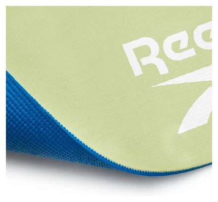 Tapis de Yoga Reebok Double Sided 6mm Yoga Mat Bleu / Vert