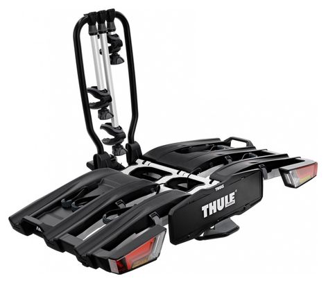 Thule EasyFold XT F Fix4Bike Towbar Bike Rack 13 Pin - 3 Bikes (E-Bikes Compatible) Black Silver