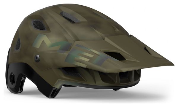 MET Parachute MCR Mips Helmet with Removable Chin Guard Matte Green