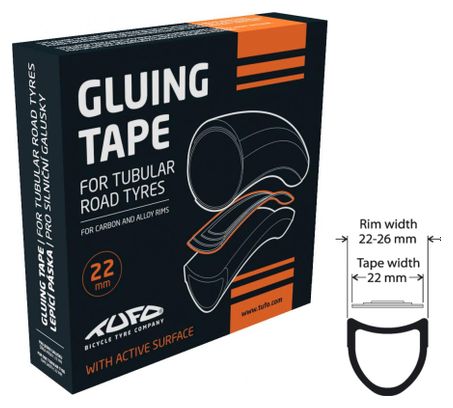 Tufo Gluing Tape for Road Tubular Tyres 22 mm