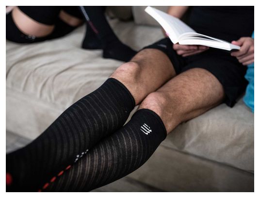 Paire de Chaussettes de Récupération Compressport Full Socks Recovery Noir