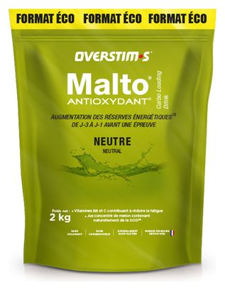 Boisson Énergétique Overstims Malto Antioxydant Neutre 2Kg