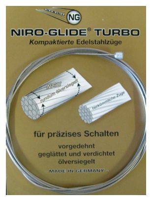 Niro-Glide Derailleur Cable Inox Glide Turbo Silver
